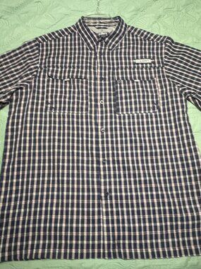 Habit Vented Short Sleeve Fishing Shirt Men's Large